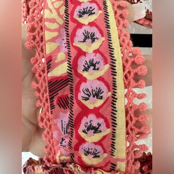 Omika Anthropologie Lana Cotton Tank Top Margo Poppy Small - Picture 7 of 9